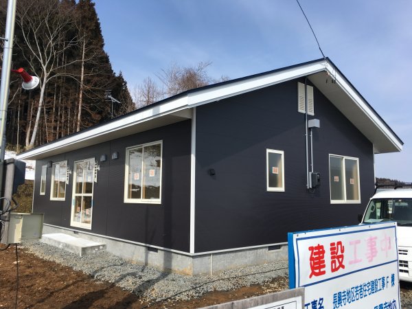 九戸村　村営住宅　完成まであと少し